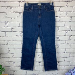 L.L. Bean Lined Classic Fit Jeans size 8